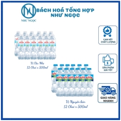 [Tặng Muỗng Đũa Inox] Nước Khoáng Thiên Nhiên Lavie Chai 500ml