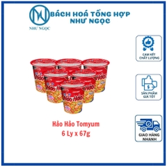 Combo 6 Ly - Mì Hảo Hảo Ly 67g - Bách Hóa Tổng Hợp Như Ngọc
