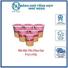 Combo 6 Ly - Mì Hảo Hảo Ly 67g - Bách Hóa Tổng Hợp Như Ngọc