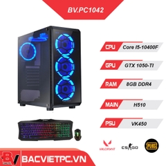 PC GAMING - ĐỒ HỌA INTEL I5-10400F | RAM 8GB | GTX 1050-TI | SSD 240G