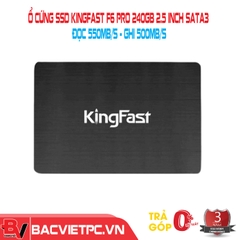 Ổ cứng SSD Kingfast F6 Pro 240GB 2.5 inch SATA3 (Đọc 550MBs - Ghi 500MBs)