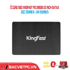Ổ cứng SSD Kingfast F10 256GB 2.5 inch SATA3 (Đọc 550MB/s - Ghi 500MB/s)