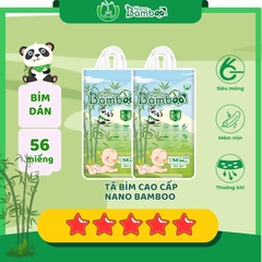Bỉm Dán Size S - NANO BAMBOO (56 miếng)