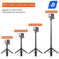Tripod Urrig 51cm TP-08  + kẹp điện thoại ST-09