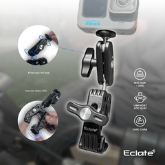 Giá kẹp Magic Arm Eclaté dành cho insta360,gopro,Dji| Hợp Kim Nhôm| kẹp đơn