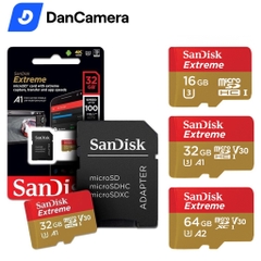 Thẻ nhớ Sandisk Extreme chính hãng tốc độ đọc, ghi cao | Chuyên dụng cho camera hành động GoPro, Insta360, điện thoại