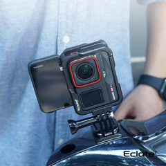 Khung camera cage Eclaté |Hợp Kim Nhôm| dành cho Insta360 ACE PRO | Hỗ trợ quay dọc
