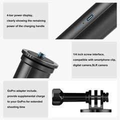 Gậy kiêm sạc dự phòng cho Gopro phụ kiện Uurig TP-04