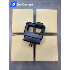 Khung vlog gắn mic, đèn LED cho gopro 5,6,7 Black