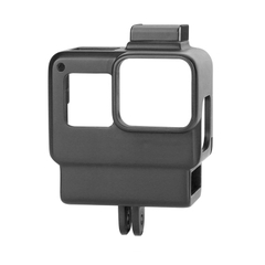 Khung vlog gắn mic, đèn LED cho gopro 5,6,7 Black