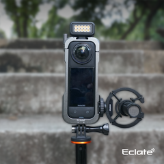 Khung camera cage Eclaté |Hợp Kim Nhôm | dành cho insta360 x4| Hỗ trợ quay dọc