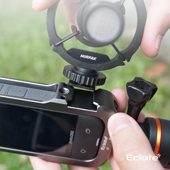 Khung camera cage Eclaté |Hợp Kim Nhôm | dành cho insta360 x4| Hỗ trợ quay dọc