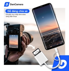 Đầu đọc thẻ nhớ chân type + đầu chuyển lightning