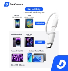 Đầu đọc thẻ nhớ chân type + đầu chuyển lightning