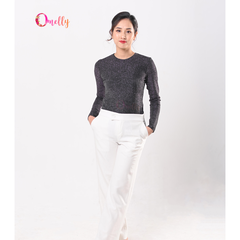 Áo thun body mặc trong vest màu đen