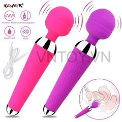 Chày rung không dây Silicon đầu xoay 360 độ sạc pin