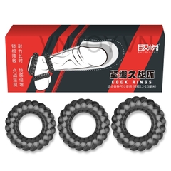 Vòng đeo chống xuất tinh sớm Cock Rings - Hộp 3 cái