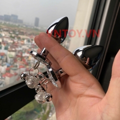Butt plug inox cao cấp gắn đá pha lê Bling Bling
