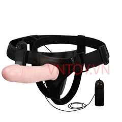 Dương vật giả dây đeo Baile có rung rỗng ruột