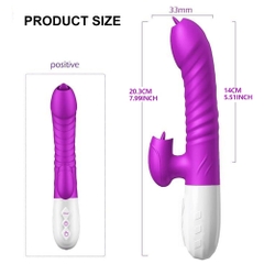 Máy Massage Rabbit 3 Chiều Rung Thụt Liếm Đa Chế Độ Cao Cấp