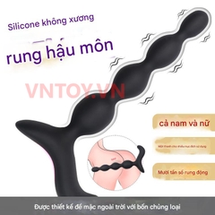 Máy rung hậu môn Anal beads cao cấp 10 chế độ