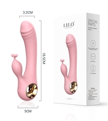 Máy Rung Thỏ Điểm G 2-in-1 Rung Mạnh Thiết Kế Cong Ôm Sát
