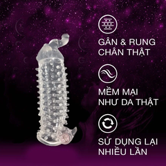 Bao cao su đôn dên tăng kích thước hình đầu voi