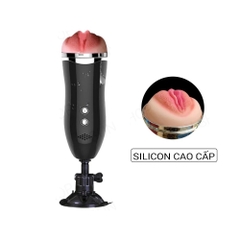 Âm đạo giả dính tường, có rung và rên, dùng sạc - Jiuai Wallmount