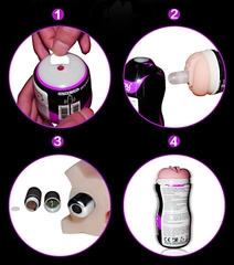Cốc thủ dâm LoveToy Vagina có rung – Sự mô phỏng hoàn hảo