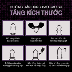 Bao cao su đôn dên tăng kích thước có dây đeo Baile Extension