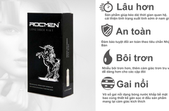 Bao cao su Rocmen Long Shock Đen 4in1