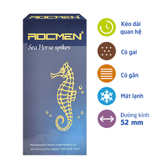 Bao cao su Rocmen Sea Horse Spikes - Kéo dài thời gian