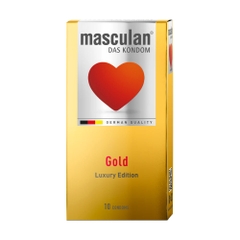 Bao cao su Masculan – Ánh vàng sang trọng – Gold Luxury Edition