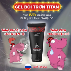 Gel bôi trơn tăng kích thước - Titan - Chai 50ml