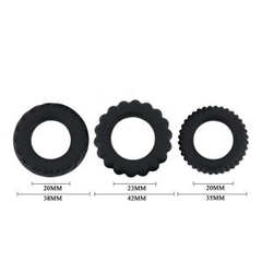 Bộ 3 vòng đeo Titan kéo dài quan hệ