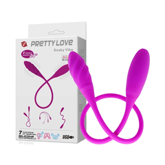 Trứng rung 2 đầu 7 chế độ rung, dùng sạc - Pretty Love Snaky Vibe