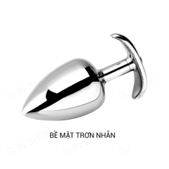 Phích inox cắm hậu môn màu bạc - Anal Toy