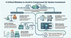 5 sai lầm phổ biến khi đầu tư hệ thống khí nén trong nhà máy