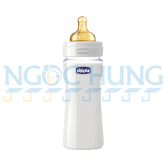 Bình sữa thủy tinh núm latex Chicco 240ml