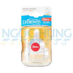 Núm cổ rộng DrBrown 0m+