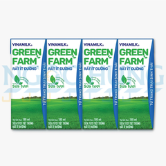 Vinamilk GREEN FARM ít đường 180ml