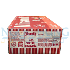 Sữa tươi tiệt trùng Vinamilk 100% hương dâu 180ml