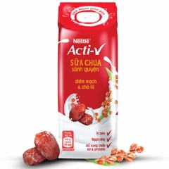 sữa chua uống tiệt trùng Nestlé Acti- V diêm mạch và chà là 180ml