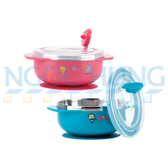 Bát ăn dặm inox Nuby