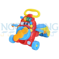 Xe tập đi cho bé kết hợp xe chòi chân thả khối Winfun 0875-01 (có nhạc)