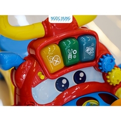 Xe tập đi cho bé kết hợp xe chòi chân thả khối Winfun 0875-01 (có nhạc)