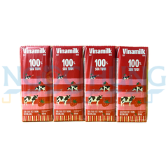 Sữa tươi tiệt trùng Vinamilk 100% hương dâu 180ml