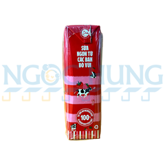 Sữa tươi tiệt trùng Vinamilk 100% hương dâu 180ml