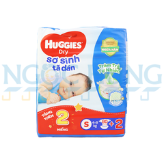 Tã dán sơ sinh Huggies Dry S80M