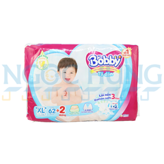 Tã dán siêu thấm Bobby XL 62 miếng